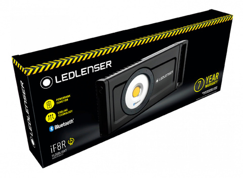 Фонарь универсальный Led Lenser IF8R чёрный 4500Вт , светодиодный, 21700x3 (502002)