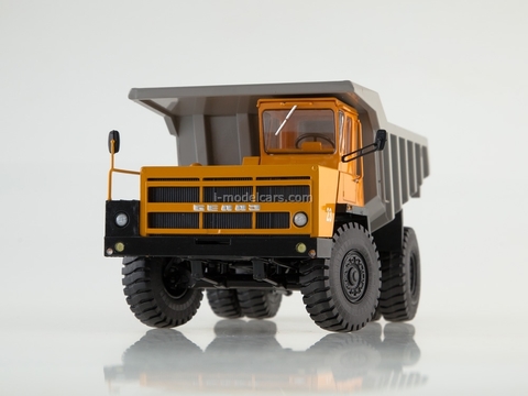 BELAZ-7522 Dump truck early orange-gray 1:43 Dealer models BELAZ