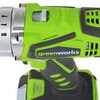 Дрель-шуруповерт ударная аккумуляторая Greenworks, Арт. 3801107, G24CD, 24V, без АКБ и ЗУ — фото 6