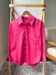 Хлопковая рубашка Zara, ХS