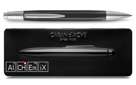 Ручка шариковая Caran d'Ache Office Alchemix Rubber & Matt Chrome (4881.109)
