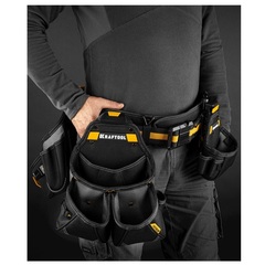 KRAFTOOL KBS-4 пояс монтажника, в комплекте: пояс монтажника и 3 сумки (38760-4)