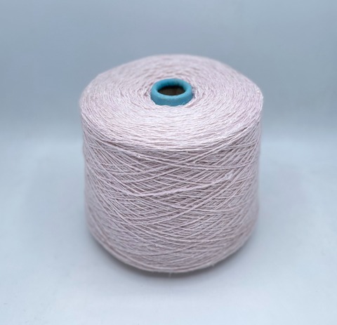 Бобинная пряжа (пр.Италия), art.Selene ,2/700 350м/100гр.70% Меринос, 20% Шелк, 10% Лен, цвет-Нежно-розовый,неоднотонный , арт-32209