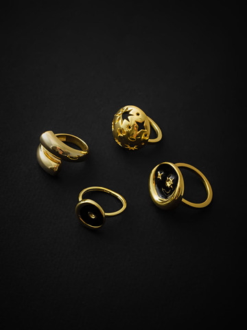 Кольцо Маанена, серебро 925, позолота 18k 5