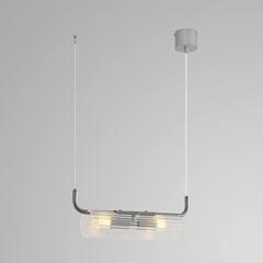 8258/2 SUSPENTIONI LN26 серебро/прозрачный, металл/стекло Подвес G9 2*20W 220V TORONTO