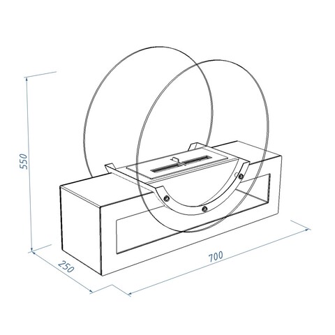 Биокамин Royal Thermo RTBFP-F700SB Siberia