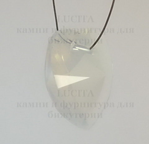 6202/6228 Подвеска Сваровски Сердечко White Opal (18х17,5 мм) ()
