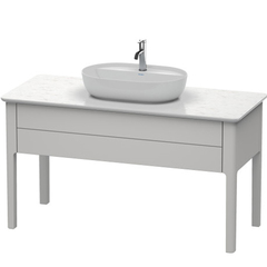 Duravit Luv LU956103939 База напольная, 743x1388x570, 1 выдв.ящик, цвет скандинавско белый шелковисто-матовый фото
