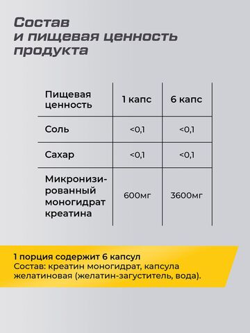 Креатин моногидрат EnduroBoost 250 капсул