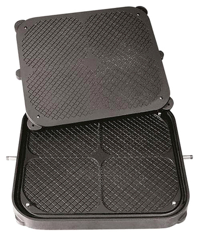 Форма для тарталетницы Kocateq DHTartmatic Plate 20 (4 вафли, 315х365)