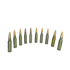 Учебный патрон 5,45х39 АК-74М (Металлическая пуля) (Комплект 10шт.)