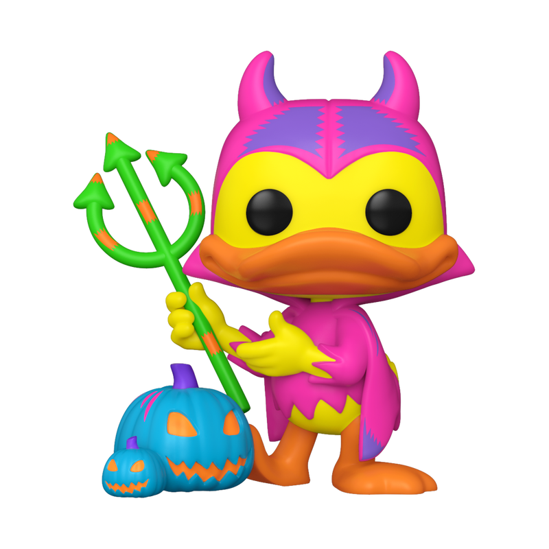 Фигурка Funko POP! Disney Mickey and Friends Devil Donald w/Pumpkin (BLKLT) Chase (Exc) (1446)