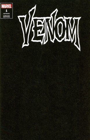 Venom Vol 5 #1 Black Blank Cover