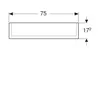 Geberit Option Plus 500.206.00.1 Зеркальный шкаф с подсветкой, две двери, 75x70x17.2см