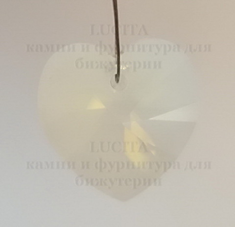 6202/6228 Подвеска Сваровски Сердечко White Opal (18х17,5 мм) ()