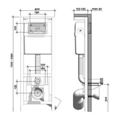 КОМПЛЕКТ CERSANIT DELFI TPL + VECTOR + ENTER БЕЛЫЙ