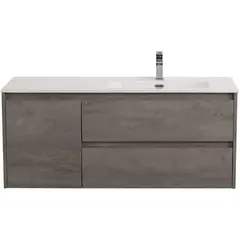 BelBagno Kraft KRAFT-1200-2C-1A-SO-CG-R Тумба под раковину подвесная, 120x46, цвет: серый фото