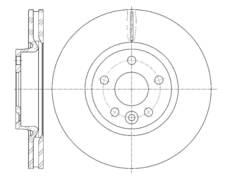 Диск тормозной вентилируемый G-brake  GR-20484