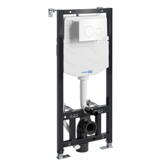 WasserKRAFT Aller 10TLT.010.ME.WH02 Инсталляция для унитаза с клавишей, цвет: белый фото