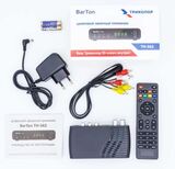 ТВ ресивер TH-562 Barton , тюнер цифровой HD TV, эфирная приставка DVB-T2 для телевизора, 31 день бесплатного просмотра кино и ТВ в онлайн-кинотеатре Триколор