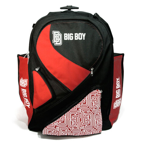 Сумка-рюкзак на колесах BIG BOY  ELITE LINE JR черн/красн