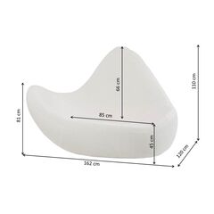 Кресло KARE x Karim Rashid Glow Wave White 177 см