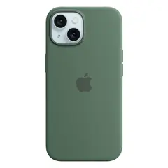 Силиконовый чехол с поддержкой MagSafe Apple Silicone Case для iPhone 15, Cypress (Кипарис)