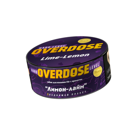 М. Табак для кальяна Overdose Лимон-Лайм, 25 г