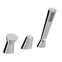 Gessi Cono 45043#031 Смеситель для ванны на 3 отверстия, цвет: хром фото