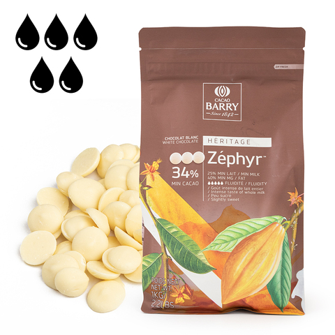 Шоколад Callebaut Zephyr Белый (CHW-N34ZEPH-2B-U73) 1 кг.