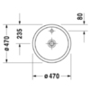 Duravit Starck 1 386470070 Раковина накладная 47 см