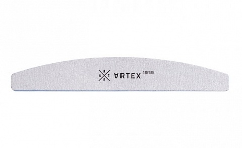 ARTEX Пилка для ногтей зебра в форме полумесяца 150/150 грит 07150002