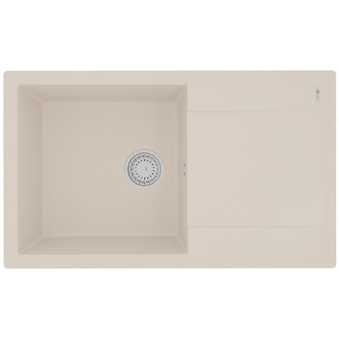 Lemark Imandra 9910036 Кухонная мойка 840 врезная прямоугольная с крылом из кварцгранита цвет: Шампань