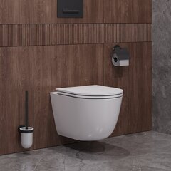 Cezares CZR-3806-53-TH-TOR/SC Унитаз подвесной безободковый с сиденьем, цвет: белый фото