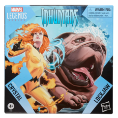Коллекционная фигурка Hasbro Marvel Legends Series: Marvel's Crystal and Lockjaw