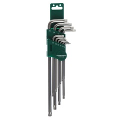 Jonnesway H08S110S Набор ключей торцевых TORX® удлиненных с центрированным штифтом Т9-50, 10 предметов 48066