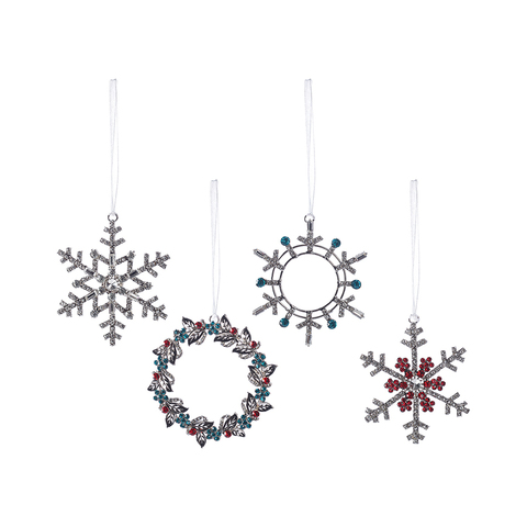 Фото: Набор елочных украшений christmas diamonds из коллекции new year essential, 4 шт. - основной вид