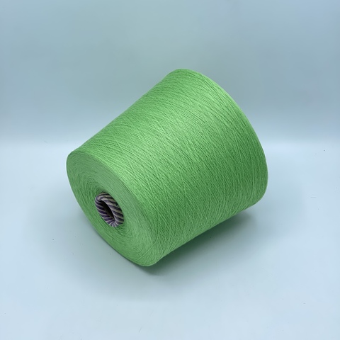 Бобинная пряжа,Cotton , 2540м. 100%Хлопок, Светло-зеленый (603), 39127
