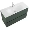 BelBagno UNO-MINI-1000-2C-SO-VO База под раковину подвесная с фрезерованными ручк. по всей длине фасада с двумя выкатн. ящ., Еловый Мат.,1000x395x608