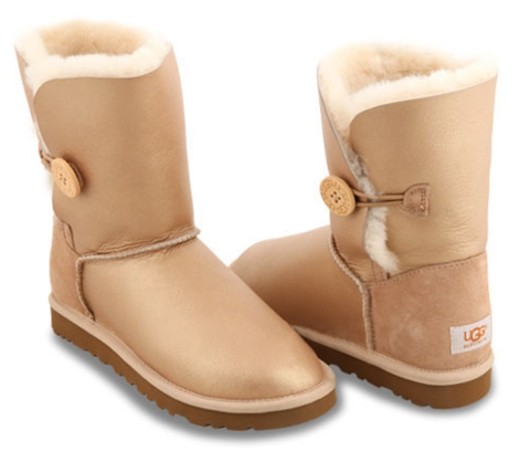 UGG Bailey Button Soft Gold