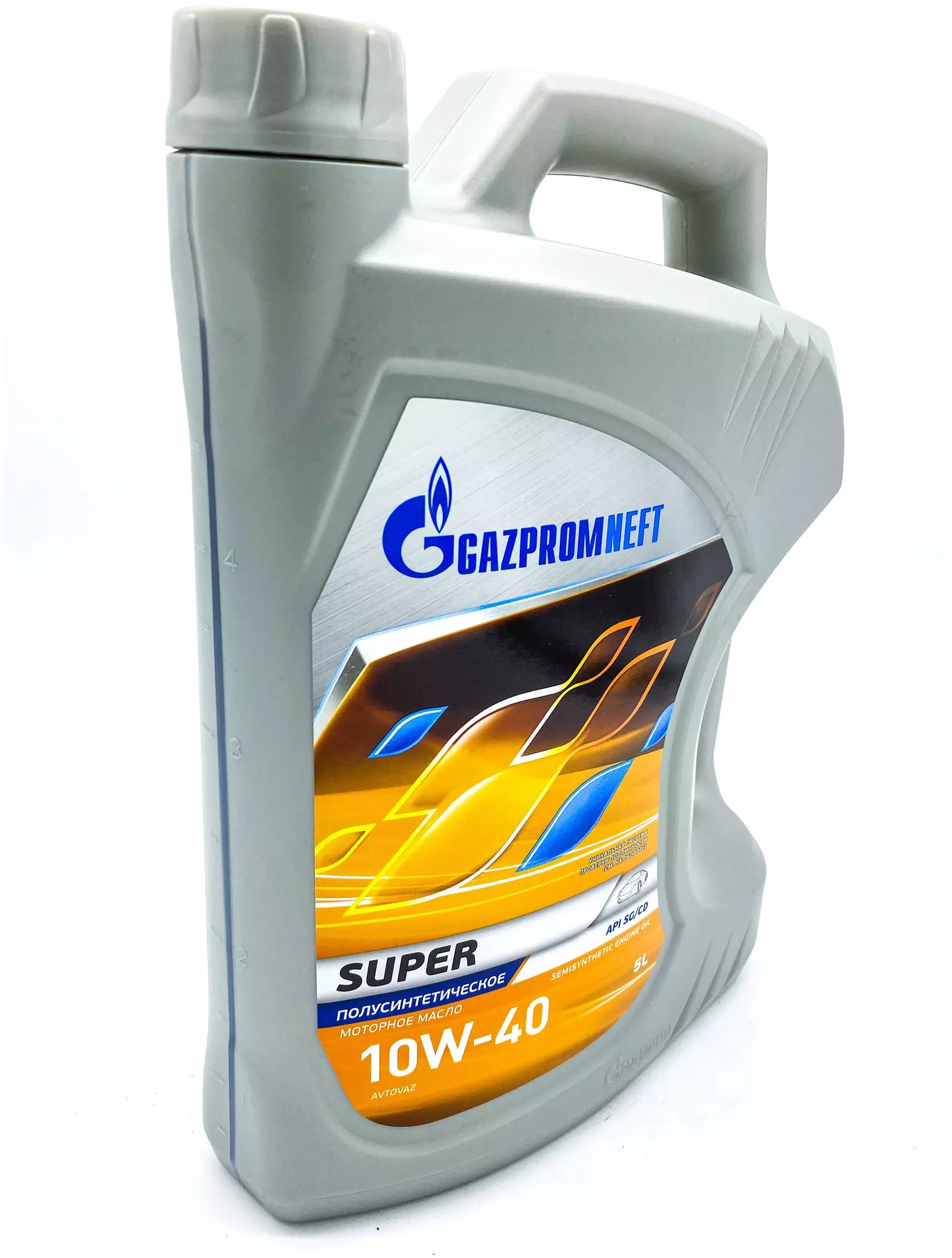 Синтетическое моторное масло Газпромнефть Super 10W-40, 5 л, 4.672 кг