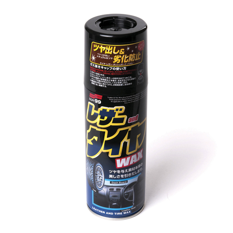 SOFT99 Полироль универсальный (кож.,рез.,пласт.) Leather & Tire Wax, 420мл
