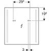 Geberit Option Basic 500.586.00.1 Зеркало с подсветкой, двухсторонняя подсветка, 60x65см