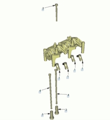 Коромысло двигателя МАН ТГЛ Д0836 (51042006031)   Несущая балка двигателя МАН ТГЛ D0836 (51042020165)   №       OEM      Наименование детали   1 - 51041200023 мост клапана MAN   2 - 06032168332 6-гран. фланцевый винт MAN   2 - 06032156332 6-гран. фланцевый винт MAN   3 - 51043010131 Толкатель клапана MAN   4 - 51043020062 Штанга толкателя MAN   Разборка МАН/MAN.   Разбираем грузовики МАН, разбираемые нами авто все из Европы, б/у  запчасти в отличном состоянии. Наш товар уже был в употреблении, но это не означает, что  он низкого качества. Каждый из наших сотрудников имеет многолетний опыт работы с  подобными автомобилями. Подбор запчастей по VIN-номеру автомобиля, отправка по всей  России, гарантия на запчасти!   Помимо б/у запчастей МАН, вы так же можете приобрести у нас высококачественный аналог  Европейских, Турецких и Китайских производителей.  Новые запчасти на МАН