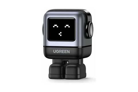 Зарядное устройство UGREEN CD361 (25685B) UNO 65W USB-A+2*USB-C Robot GaN Tech Fast Charger EU в виде робота, серый