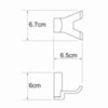 WasserKRAFT Exter K-5223D Крючок, цвет: бронза