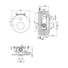 Gessi Cono 45079#031 Встраиваемый однорычажный смеситель на 2 выхода с авт перекл. (внешние части), цвет: хром