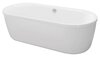 Cezares METAURO-CENTRAL-180-80-40-W-MATT Акриловая ванна 180x80, цвет: белый