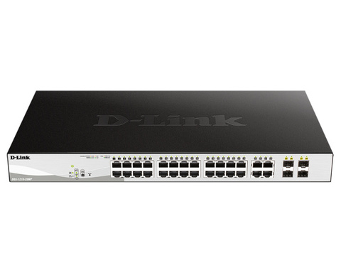 Коммутатор управляемый D-link DGS-1210-28MP/FL