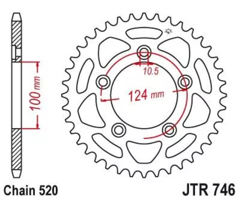 Звезда ведомая JTR746 48
